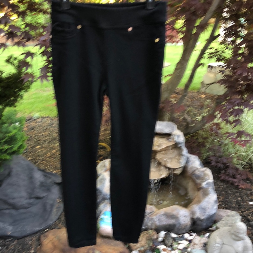 Black stretch pants